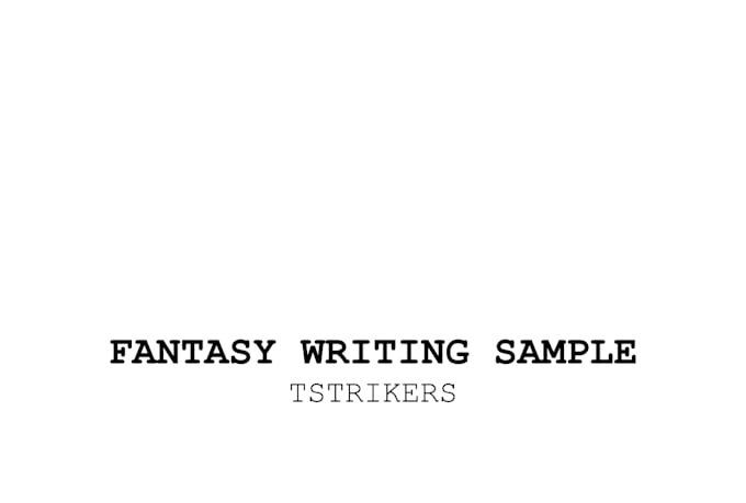 ghostwrite a science fiction or fantasy story